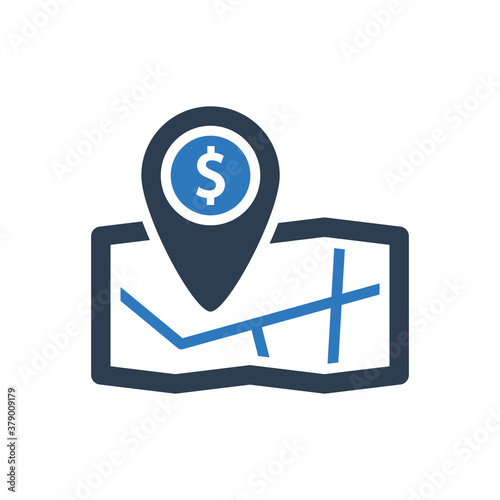 bank location map icon