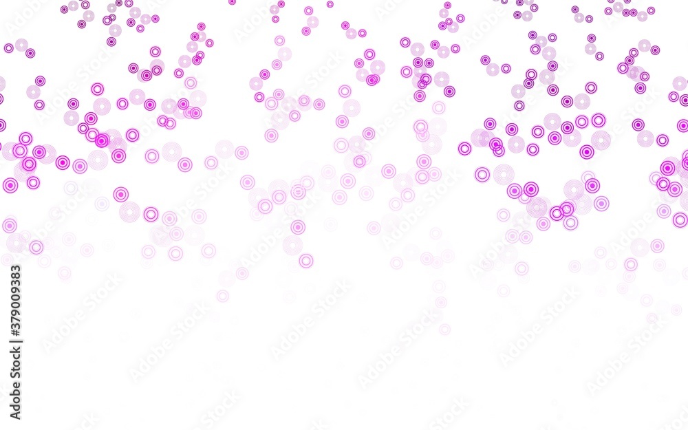 Light Purple, Pink vector backdrop with dots.