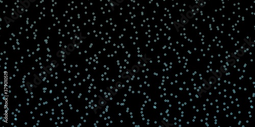 Dark BLUE vector background with colorful stars. Decorative illustration with stars on abstract template. Best design for your ad, poster, banner.