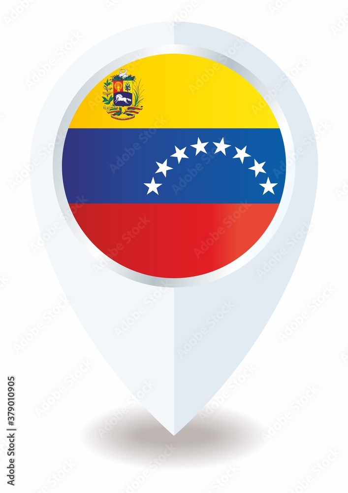 Map markers Flag of Venezuela, location icon For Multi purpose, Bolivarian Republic of Venezuela, Latin America. Map markers Flag of Venezuela, location icon For Multi purpose, Bolivarian Republic of Venezuela, Latin America.