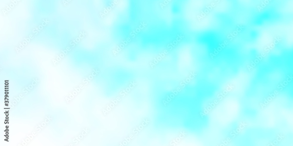 Light BLUE vector template with sky, clouds. Abstract colorful clouds on gradient illustration. Pattern for your booklets, leaflets. Light BLUE vector template with sky, clouds. Abstract colorful clouds on gradient illustration. Pattern for your booklets, leaflets.
