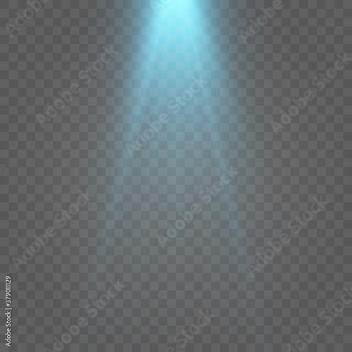 Shine. Blue light, flash, blue light, studio lighting. The illustration is drawn on a checkered background.