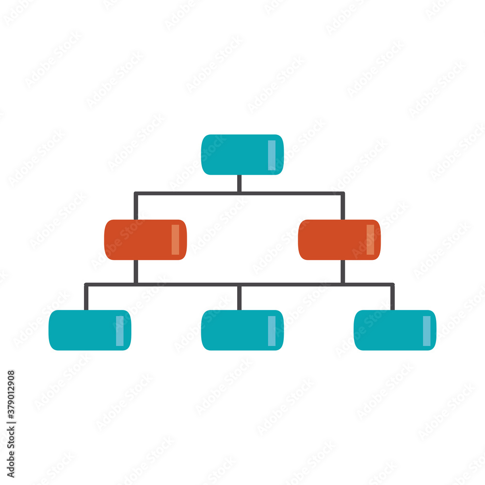 data analysis, organization chart corporate flat icon data analysis, organization chart corporate flat icon
