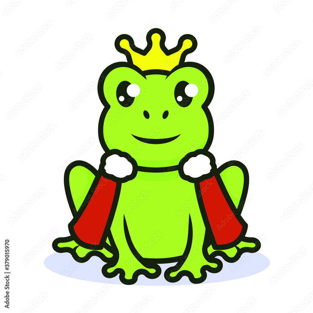 Cute frog kawaii mascot logo design illustration Cute frog kawaii mascot logo design illustration