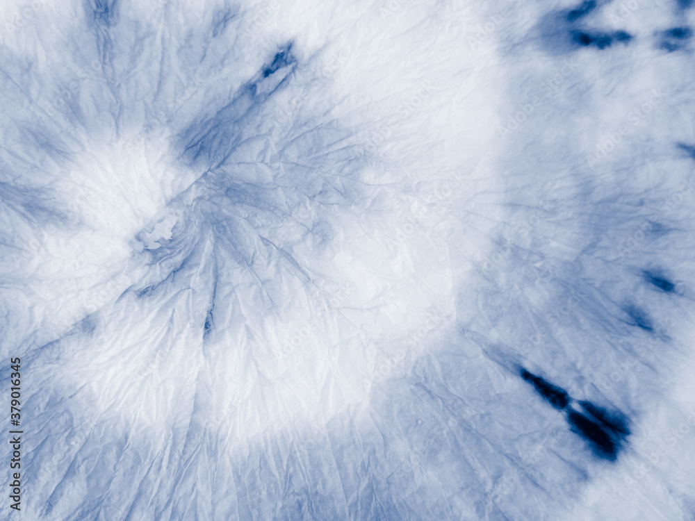 Obraz premium Swirled Tie Dye. Trendy Watercolor Print. Indigo Swirled Tie Dye. Navy White Shibori Tie Dye Effect. Organic Hand Drawn Effect. Beautiful Geometric Dirty Art. Magic Fantasy Tie Dye.