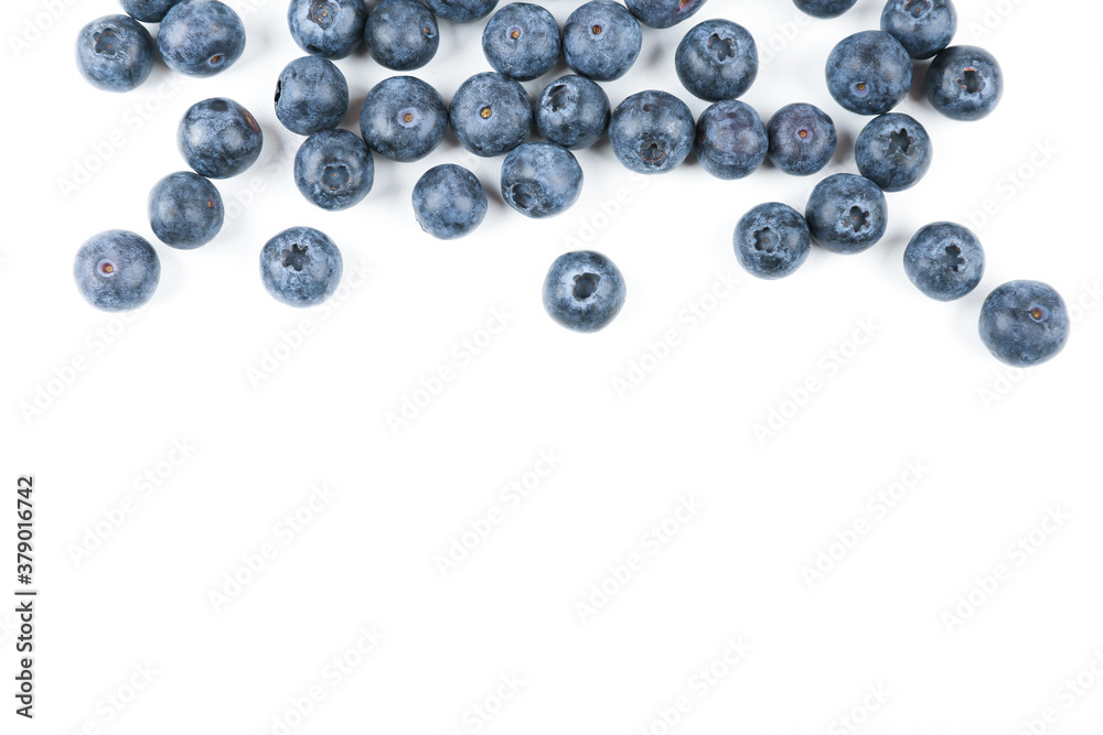 blueberries berries on white background with copy space blueberries berries on white background with copy space