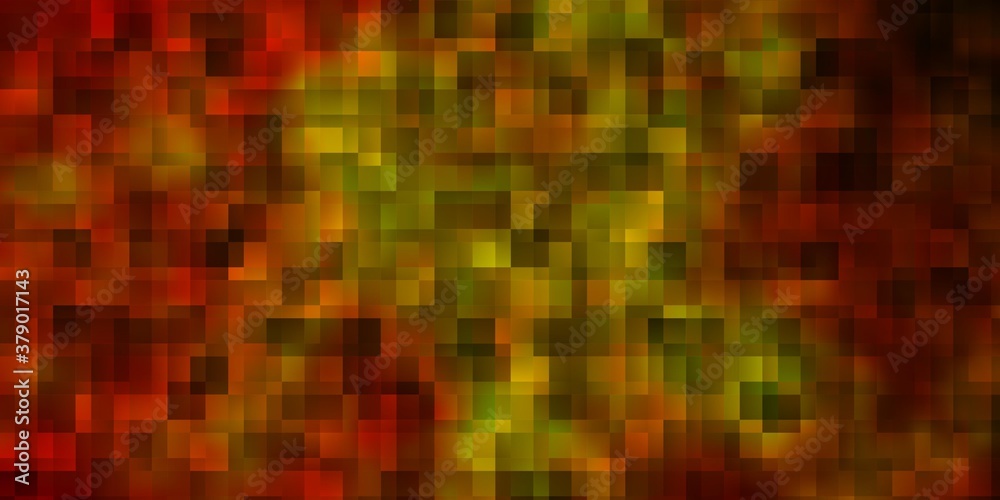 Light Red, Yellow vector template with rectangles.