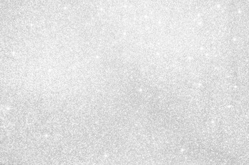 Abstract light grey,sliver color de focused circular background.Night light with star season greeting elegance backdrop or artwork design for new year,christmas sparkling glittering  or special day.