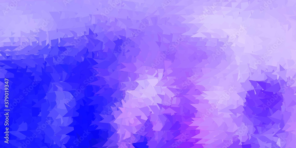 Obraz premium Light pink, blue vector polygonal backdrop.