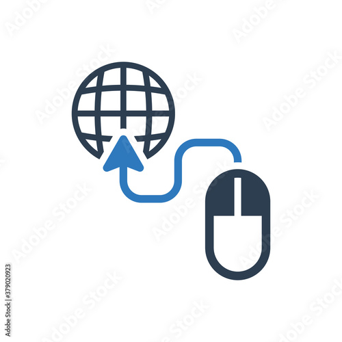 click mouse internet browsing icon