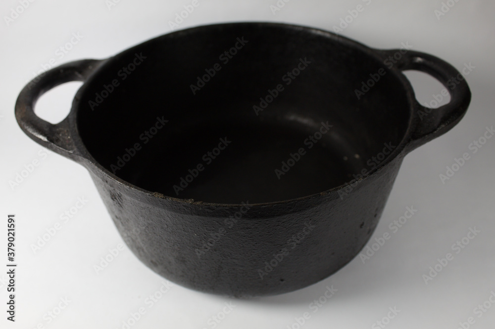 Antique iron pan for homemade food Antique iron pan for homemade food