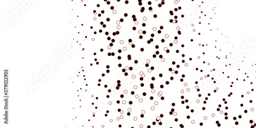 Dark Red vector backdrop with dots. Abstract colorful disks on simple gradient background. New template for a brand book.