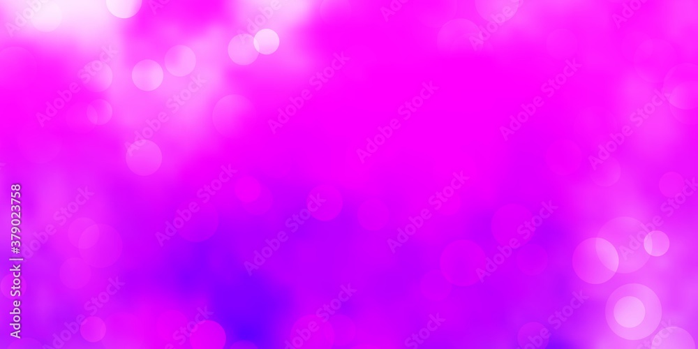 Light Purple vector background with spots. Glitter abstract illustration with colorful drops. Pattern for wallpapers, curtains.