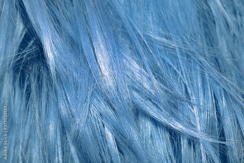 Obraz premium Blue shiny hair as background