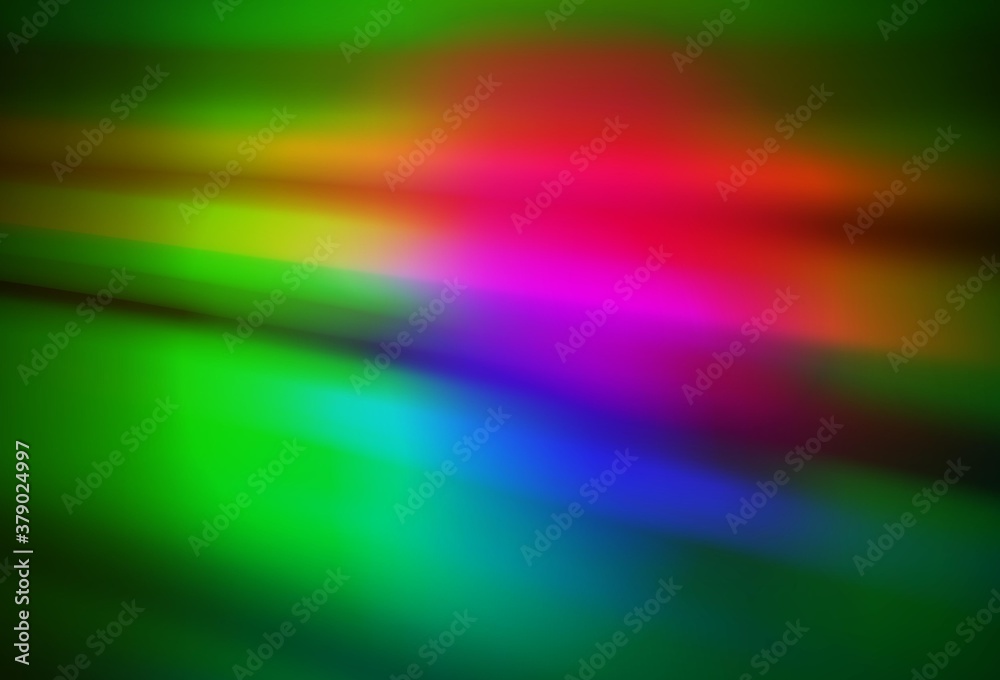 Dark Pink, Green vector blurred pattern.
