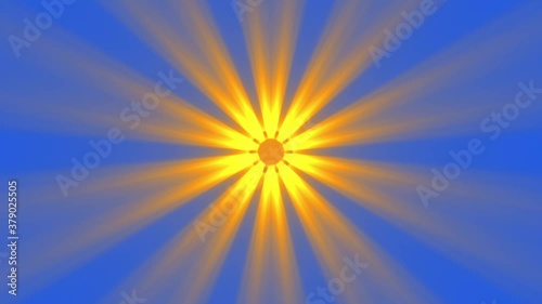 Abstract Sun Solar Mandala Background 2 slow