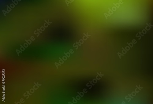 Dark Green  Yellow vector colorful abstract background.