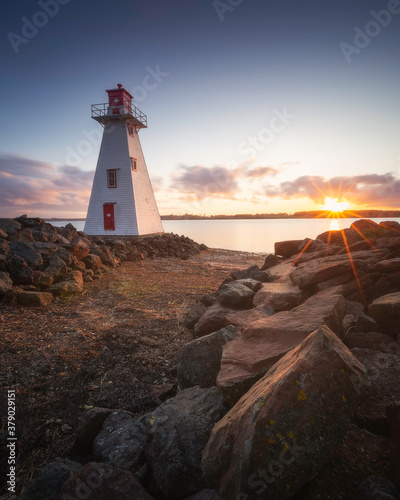 Lighthouse sunset, Charlottetown, PEI
