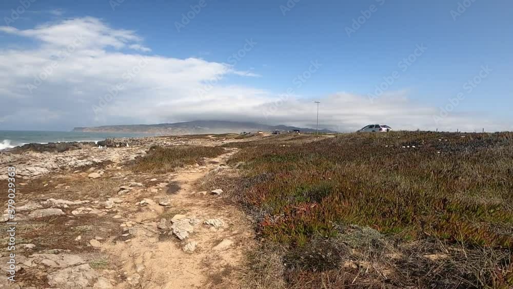 POV cycling in Guincho, Portugal POV cycling in Guincho, Portugal