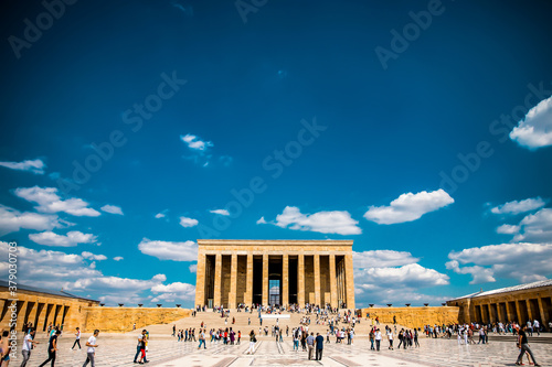 greek temple at sunset