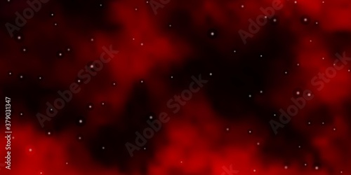 Dark Red vector pattern with abstract stars. Modern geometric abstract illustration with stars. Pattern for new year ad, booklets.