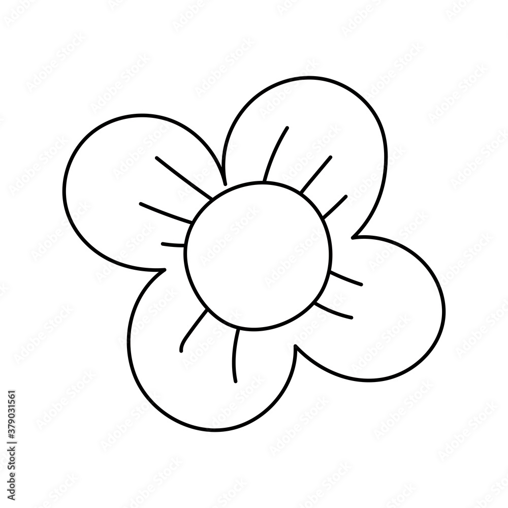 flower decoration nature isolated icon over white background line style flower decoration nature isolated icon over white background line style