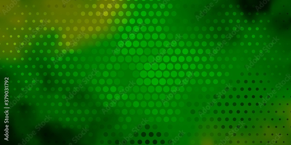 Dark Blue, Green vector pattern with circles. Modern abstract illustration with colorful circle shapes. Pattern for booklets, leaflets.