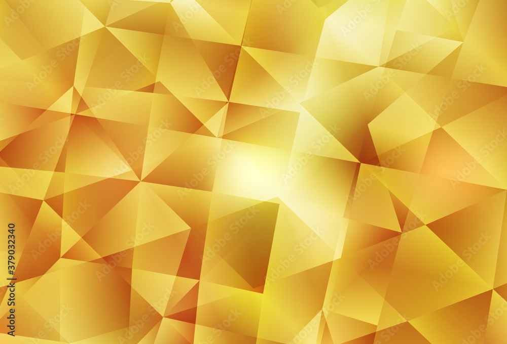 Dark Yellow vector shining triangular backdrop. Dark Yellow vector shining triangular backdrop.