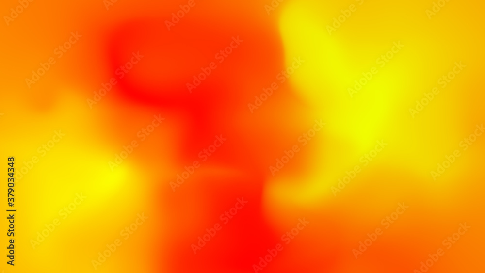 Abstract yellow orange and red soft cloud background in pastel colorful gradation.