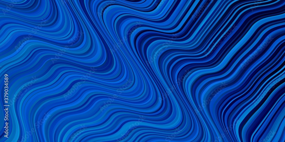 Dark BLUE vector background with wry lines. Bright illustration with gradient circular arcs. Template for your UI design. Dark BLUE vector background with wry lines. Bright illustration with gradient circular arcs. Template for your UI design.