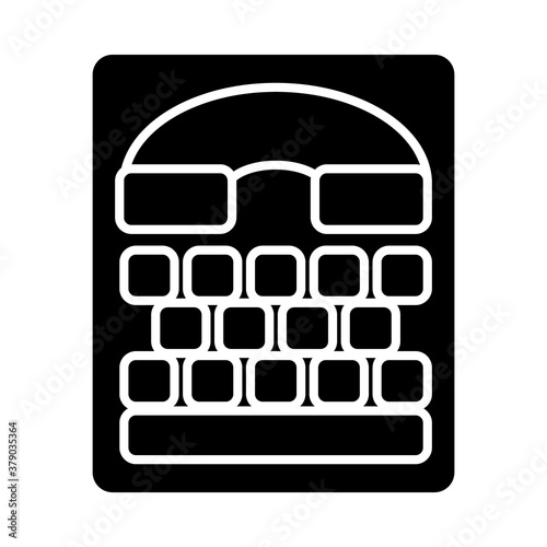 disabilities concept, tty icon, silhouette style