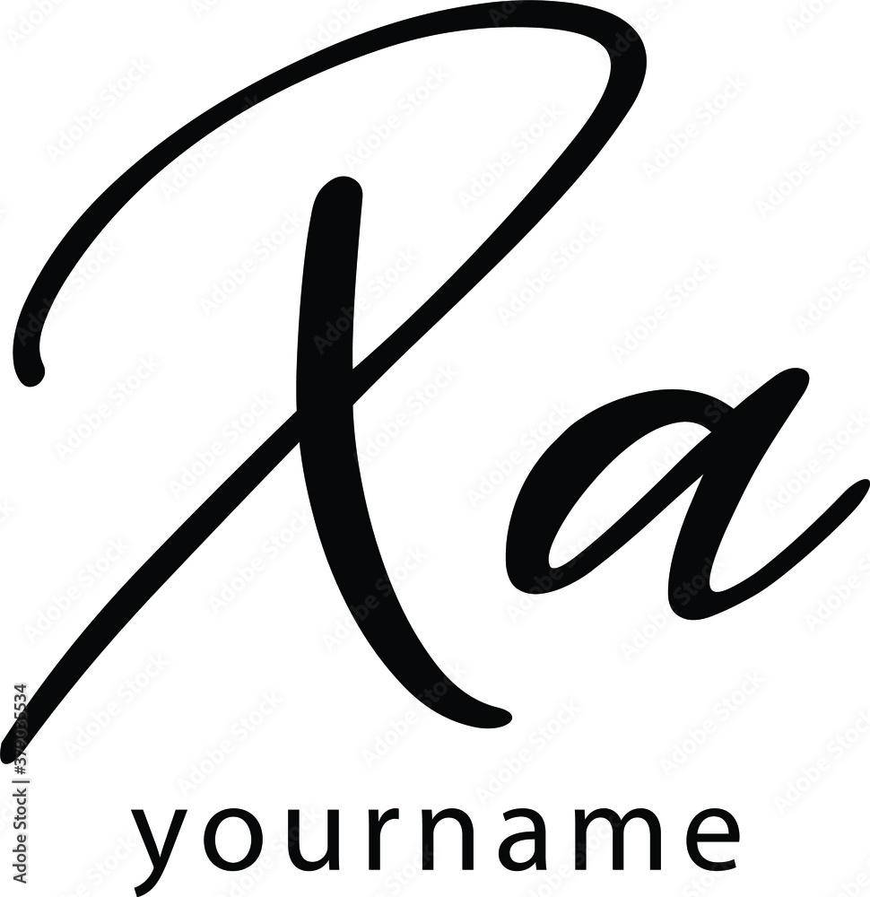 XA Letter Initial Logo Design, Vector Template XA Letter Initial Logo Design, Vector Template