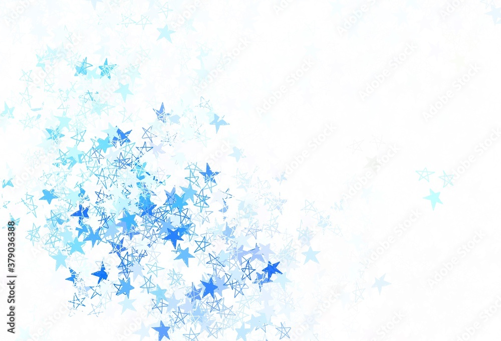 Light BLUE vector texture with beautiful stars. Light BLUE vector texture with beautiful stars.