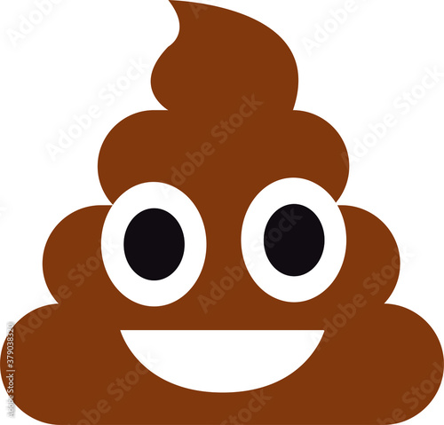 poop emoji funny vector art photo