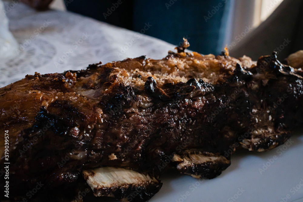 asado típico argentina costilla carne matambre a las brasas 