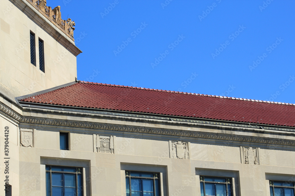roof of the building