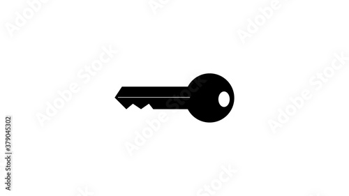 key icon illustration isolated on white background