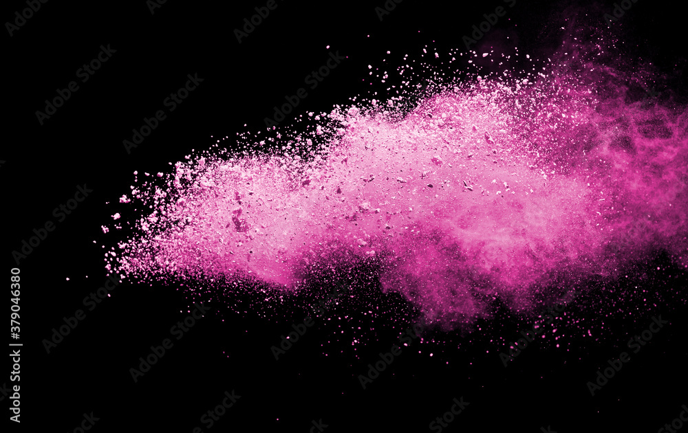 Xem ngay hình ảnh bột hồng nổ trên nền đen, tạo nên một sự đối lập hiện hữu vô cùng ấn tượng. Sự kết hợp táo bạo này sẽ chắc chắn thu hút sự chú ý của bạn.
