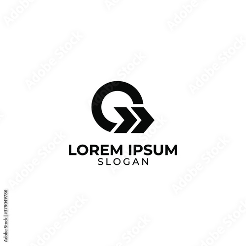 G and go logo design, monochrome logo