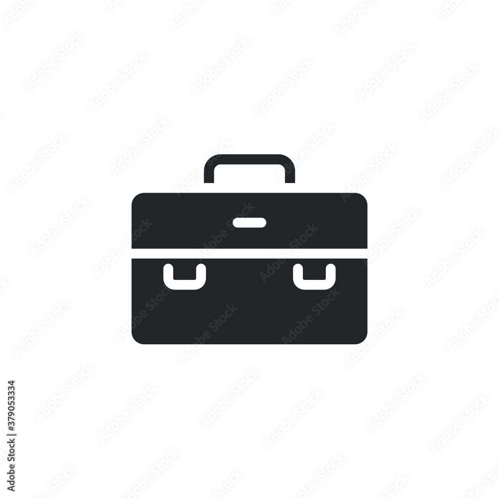 Documents bag icon. Business Briefcase, office bag, Work Portfolio Suitcase symbol. simple single pictogram in solid style. Vector illustration. Design on white background. EPS 10 Documents bag icon. Business Briefcase, office bag, Work Portfolio Suitcase symbol. simple single pictogram in solid style. Vector illustration. Design on white background. EPS 10