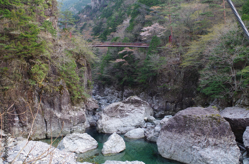 Scenery of Mitarai Valley in Nara Prefecture, Japan photo