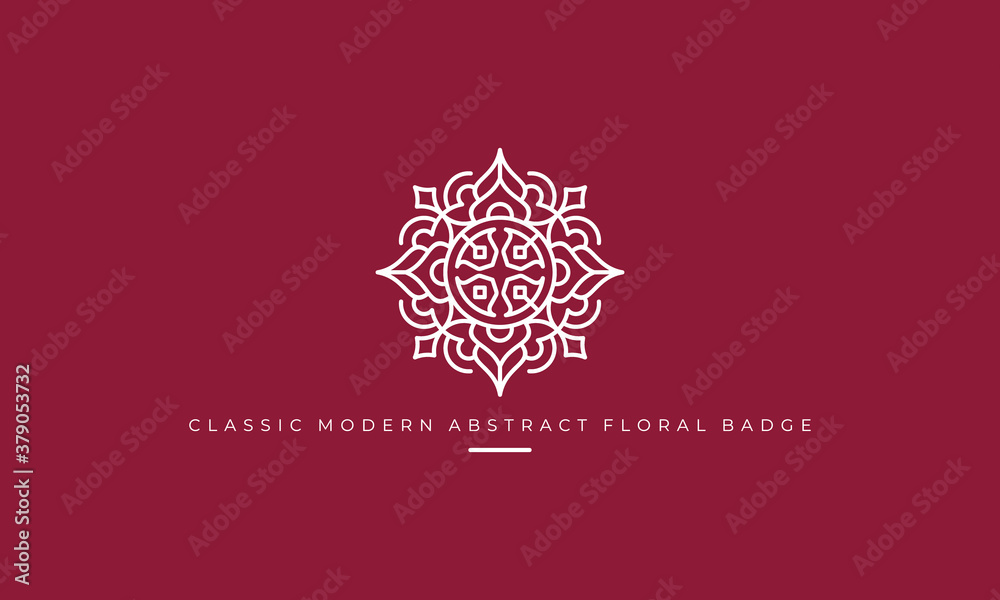 illustration vector graphic of abstract mark, line art, badge, emblem, stamp, sticker, modern floral, lux, regal, premium logo design illustration vector graphic of abstract mark, line art, badge, emblem, stamp, sticker, modern floral, lux, regal, premium logo design