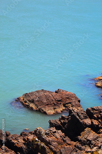 rocky coast of the sea
