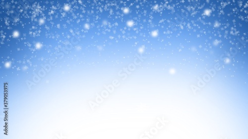 Abstract Blur Backgrounds snowflake on blue backgrounds , illustration wallpaper © NARANAT STUDIO