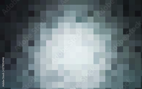 Dark BLUE vector modern geometrical background. Abstract template. Geometric pattern in square style with gradient.
