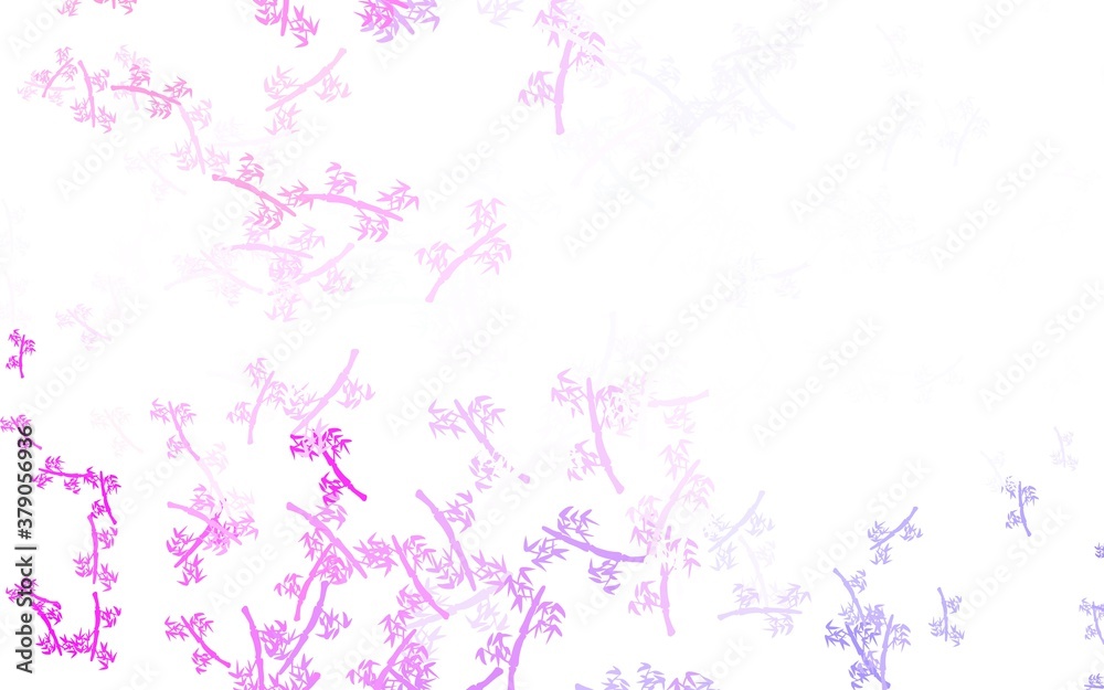 Light Purple, Pink vector natural backdrop with branches. Light Purple, Pink vector natural backdrop with branches.