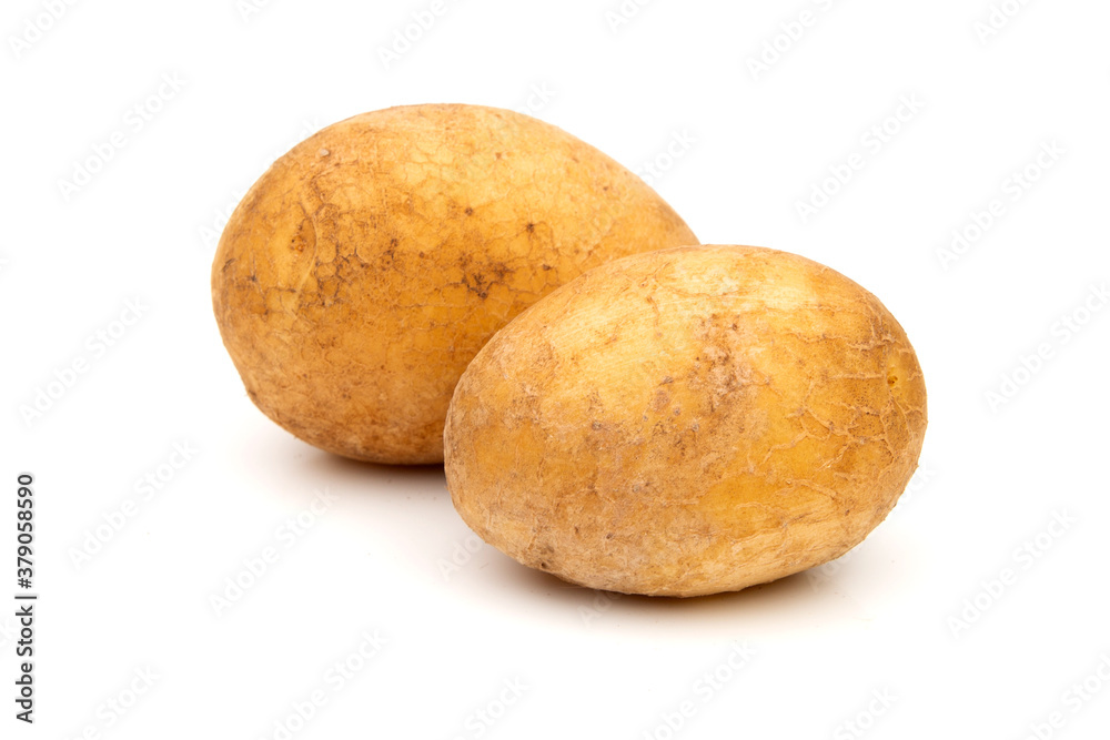 New potato isolated on white background New potato isolated on white background