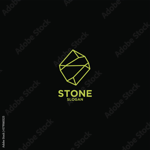 stone gold logo icon design vector illustration with abstract s letter isolated black background 