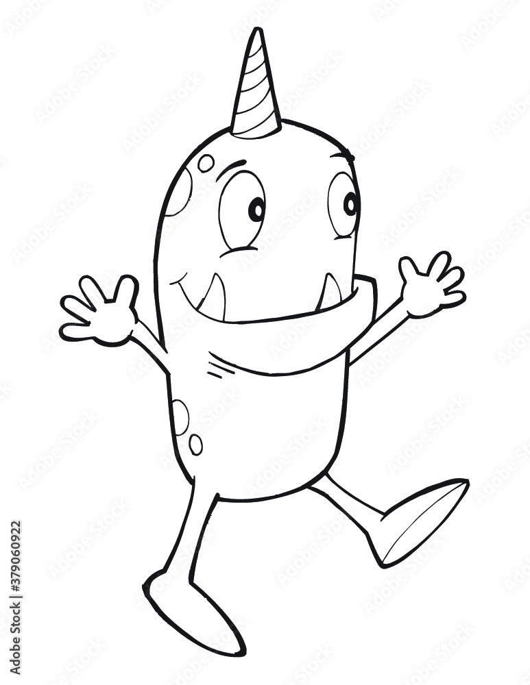 Cute Monster Vector Illustration Art Cute Monster Vector Illustration Art
