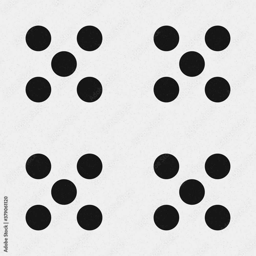 Abstract Cross Pattern Dots Logo generative computational art illustration